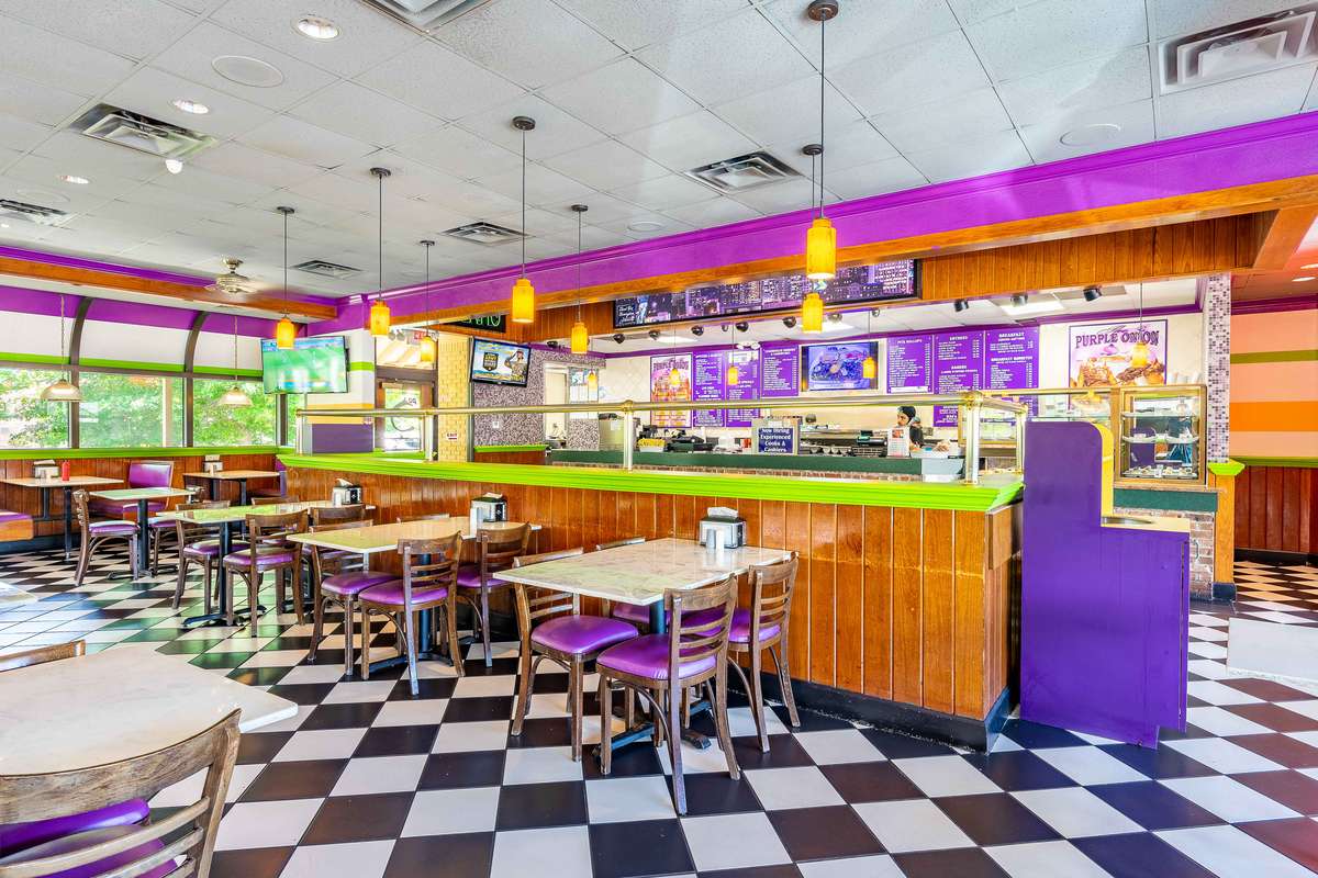 interior of purple onion